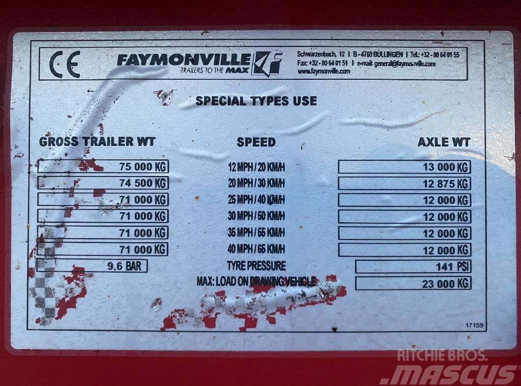 Faymonville 4 Axle Extending 75 Ton Low Loader Reboques carga baixa