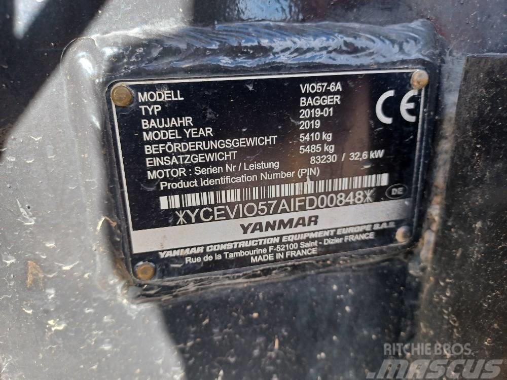 Yanmar VIO57-6A Mini Escavadoras <7t