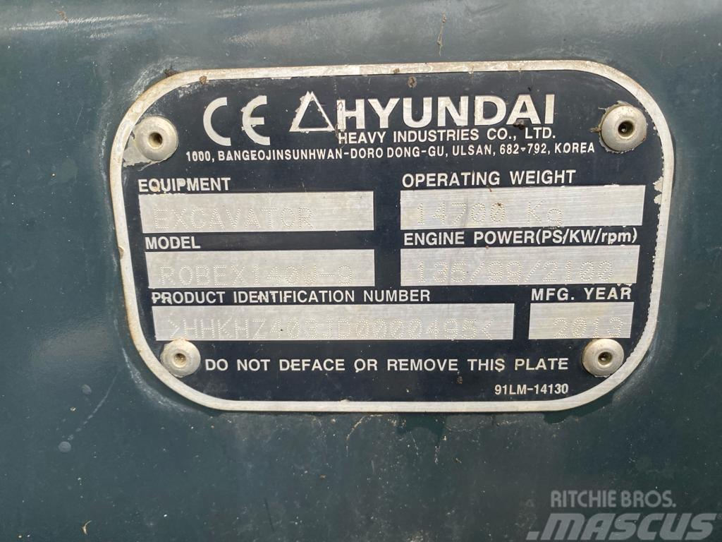 Hyundai 140w-9 Escavadoras de rodas