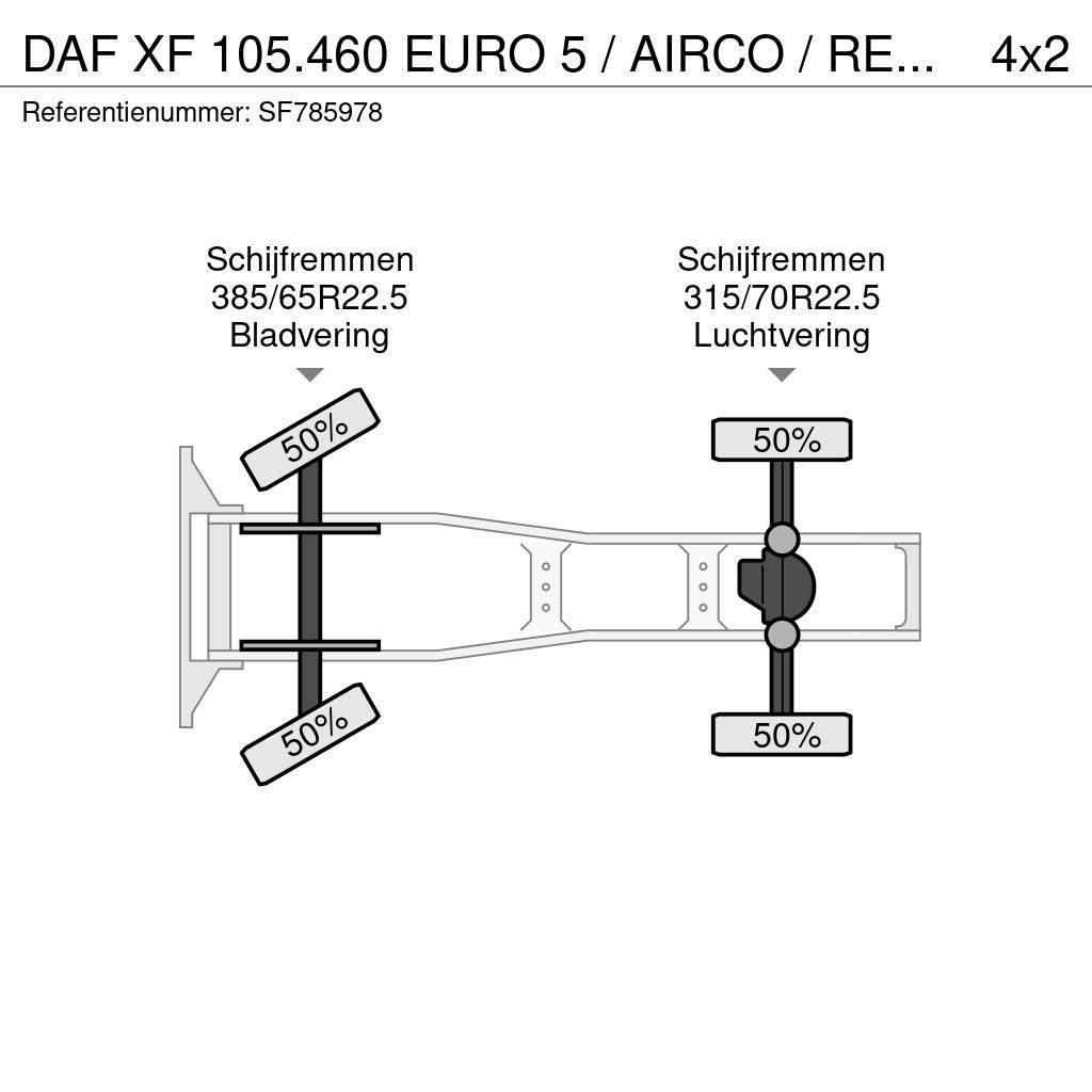 DAF XF 105.460 EURO 5 / AIRCO / RETARDER Tractores (camiões)