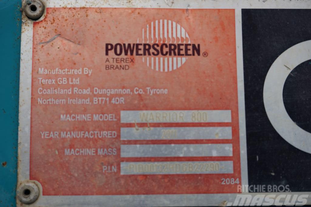 PowerScreen Warrior 800 Crivos móveis