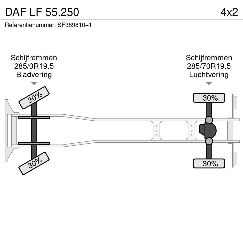 DAF LF 55.250 Camiões caixa cortinas laterais