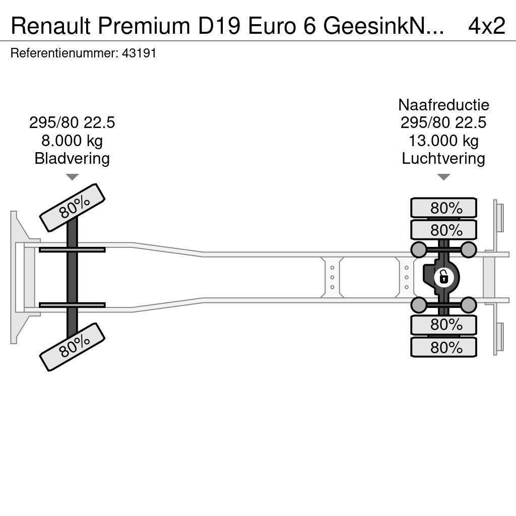 Renault Premium D19 Euro 6 GeesinkNorba MF 300, 16m³ Camiões de lixo