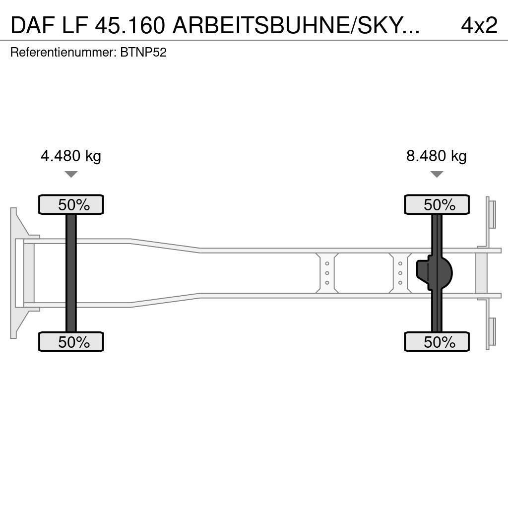 DAF LF 45.160 ARBEITSBUHNE/SKYWORKER/HOOGWERKER!!EURO4 Plataformas aéreas montadas em camião