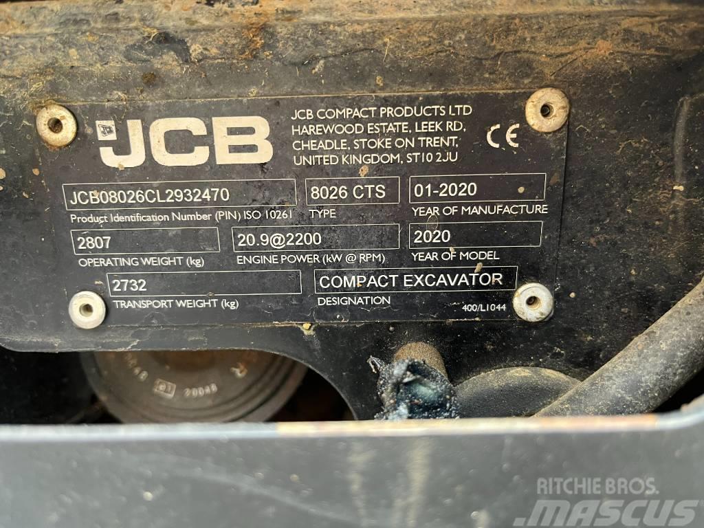 JCB 8026 Mini Escavadoras <7t
