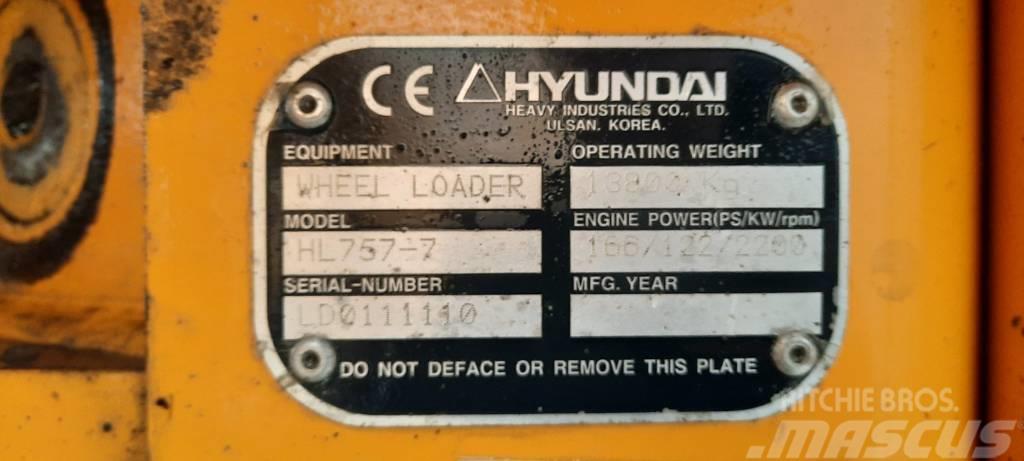 Hyundai HL 757-7 Pás carregadoras de rodas