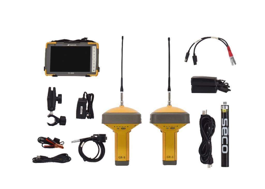 Topcon Dual GR-5 UHF II Base/Rover Kit, FC-5000 & Pocket- Outros componentes