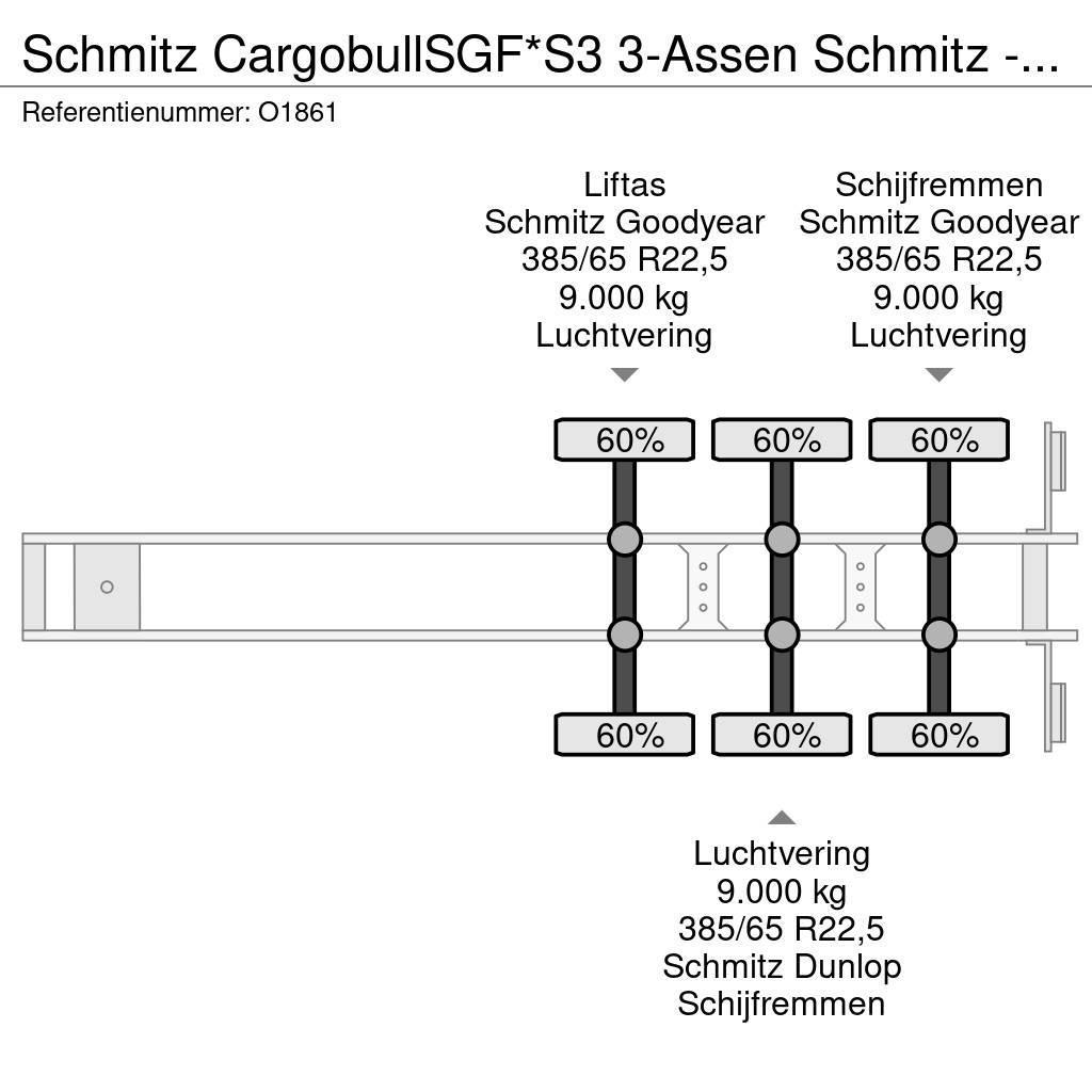 Schmitz Cargobull SGF*S3 3-Assen Schmitz - LiftAxle - All Connection Semi Reboques Porta Contentores