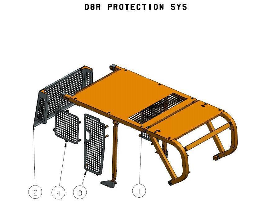 CAT Sweeps and Screens for D8R Outros acessórios de tractores