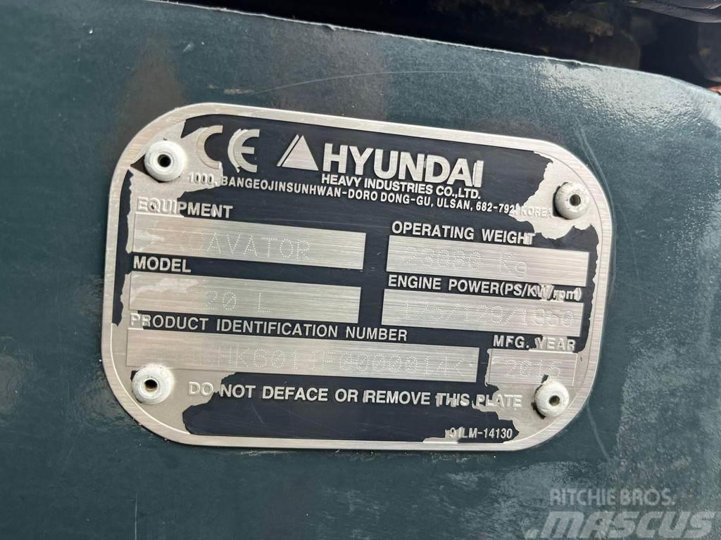 Hyundai HX 220 L ROTOTILT / AC / CENTRAL LUBRICATION / AUX Escavadoras de rastos