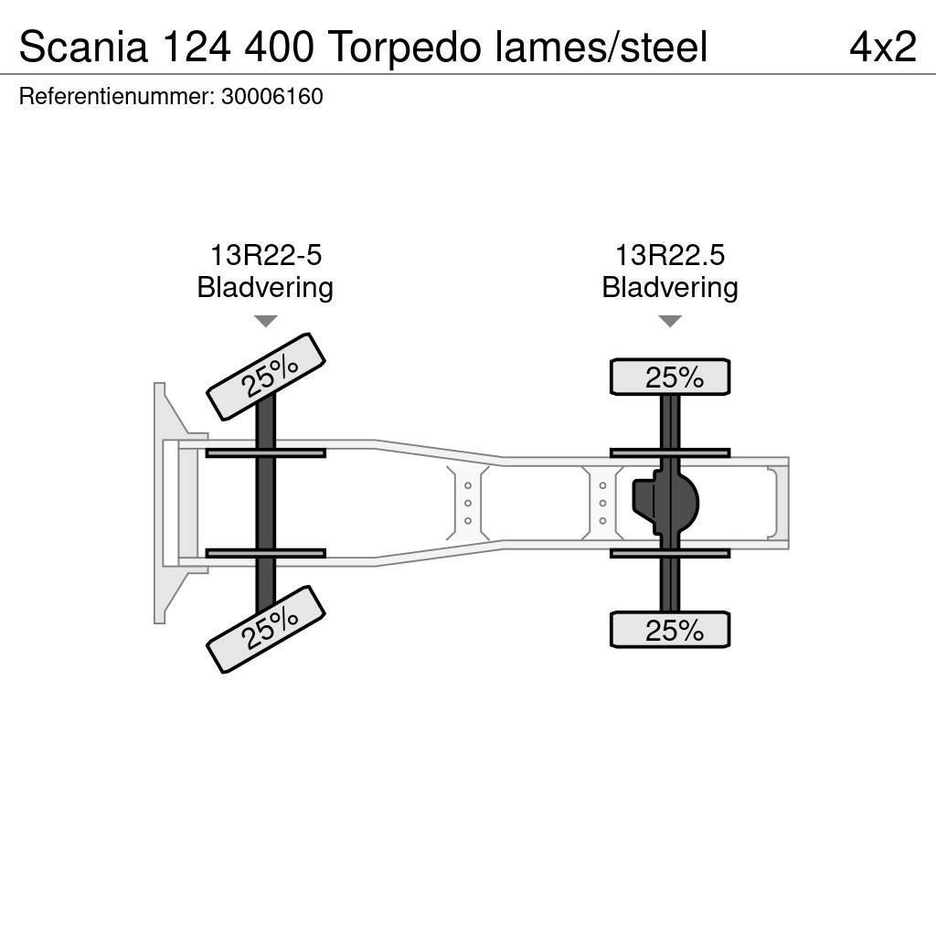 Scania 124 400 Torpedo lames/steel Tractores (camiões)