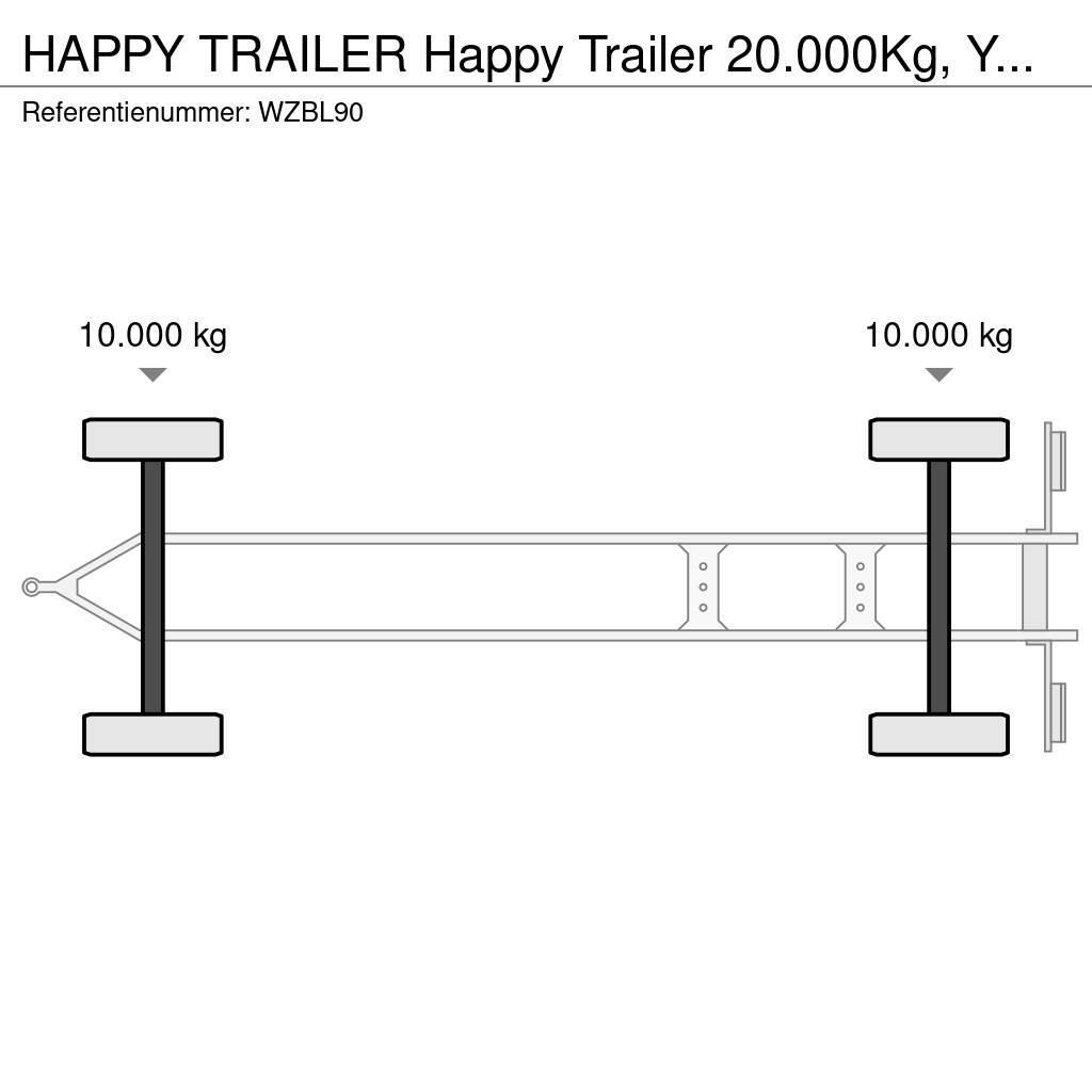  Happy Trailer 20.000Kg, Year 2007. Reboques estrado/caixa aberta