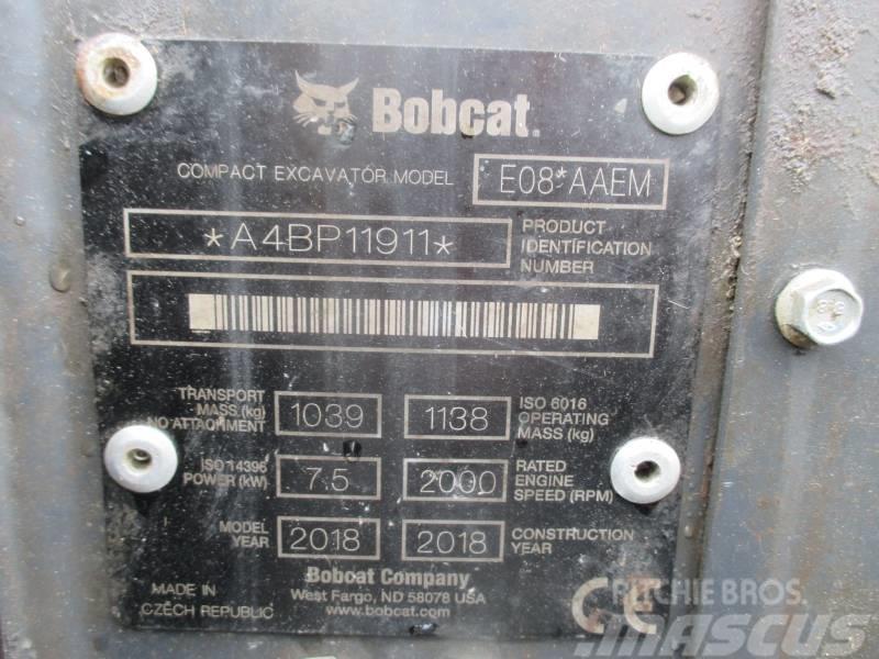 Bobcat E 08 Mini Escavadoras <7t