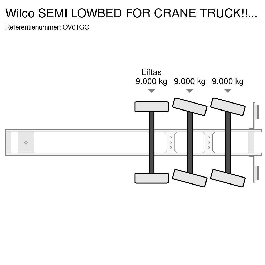 Wilco SEMI LOWBED FOR CRANE TRUCK!!2x steering axle Semi Reboques Carga Baixa