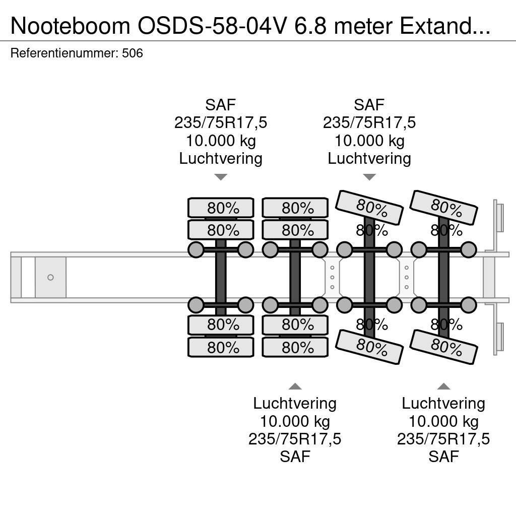 Nooteboom OSDS-58-04V 6.8 meter Extandable! Semi Reboques Carga Baixa