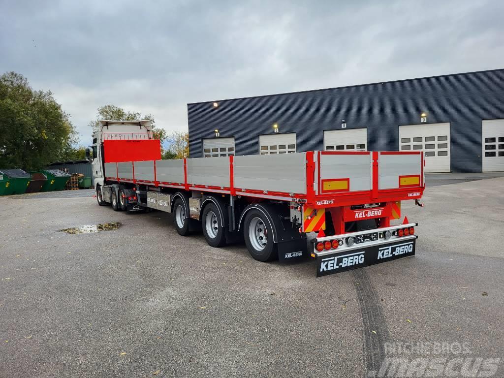 Kel-Berg D530V Åpen trailer Delbelastning 27 tonn Semi Reboques estrado/caixa aberta