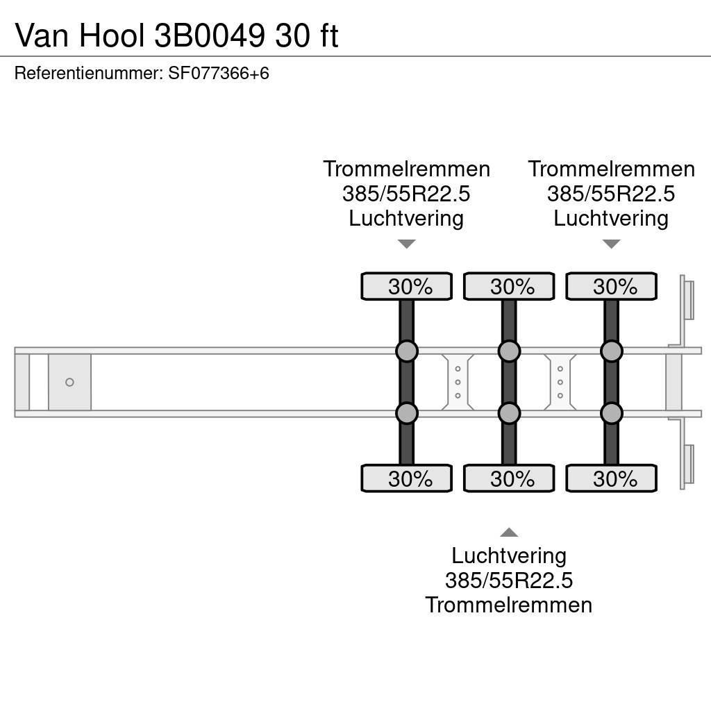 Van Hool 3B0049 30 ft Semi Reboques Porta Contentores