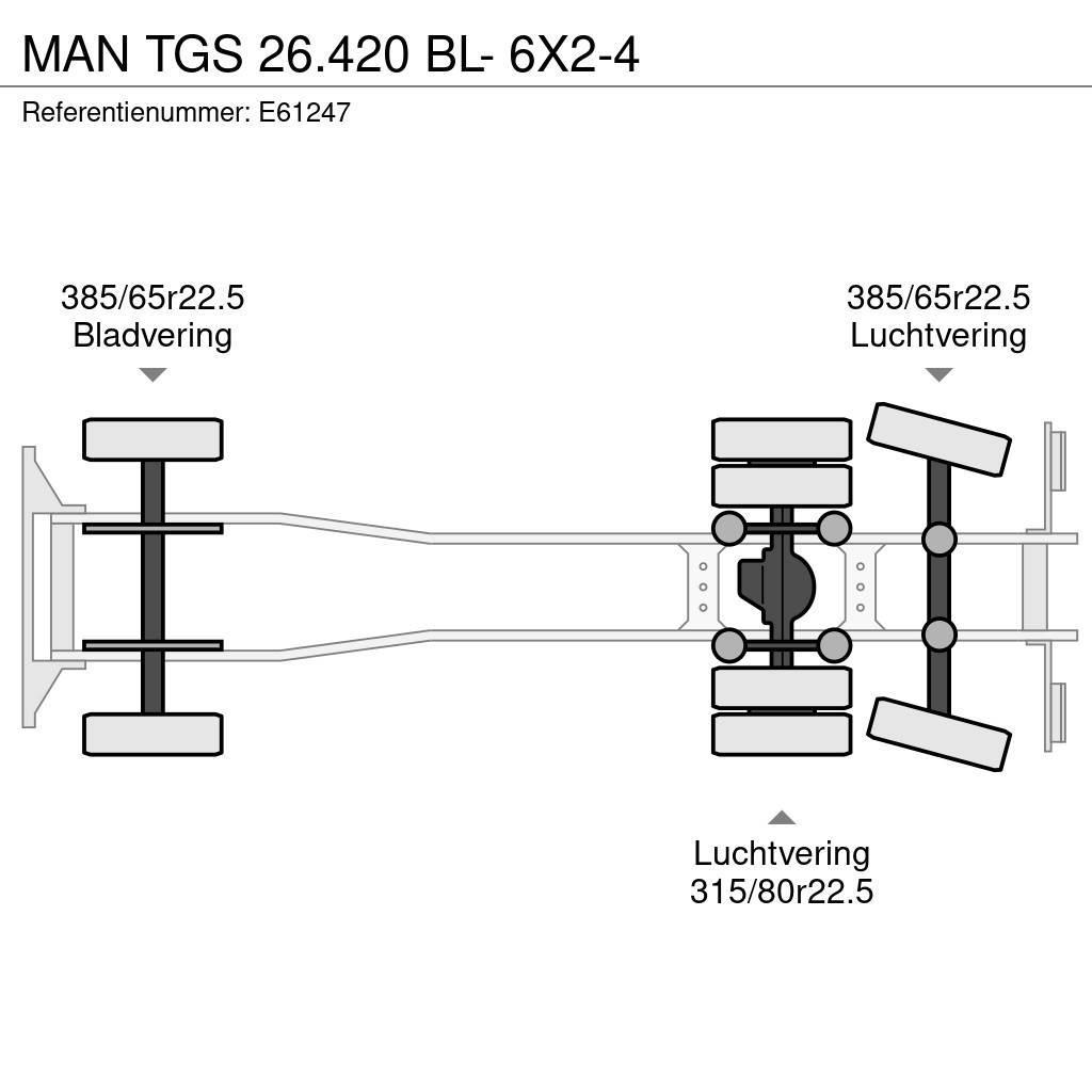 MAN TGS 26.420 BL- 6X2-4 Camiões porta-contentores