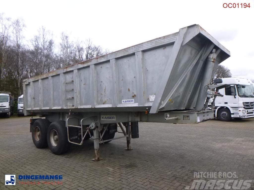 Robuste Kaiser Tipper trailer steel 24 m3 + tarpaulin Semi Reboques Basculantes