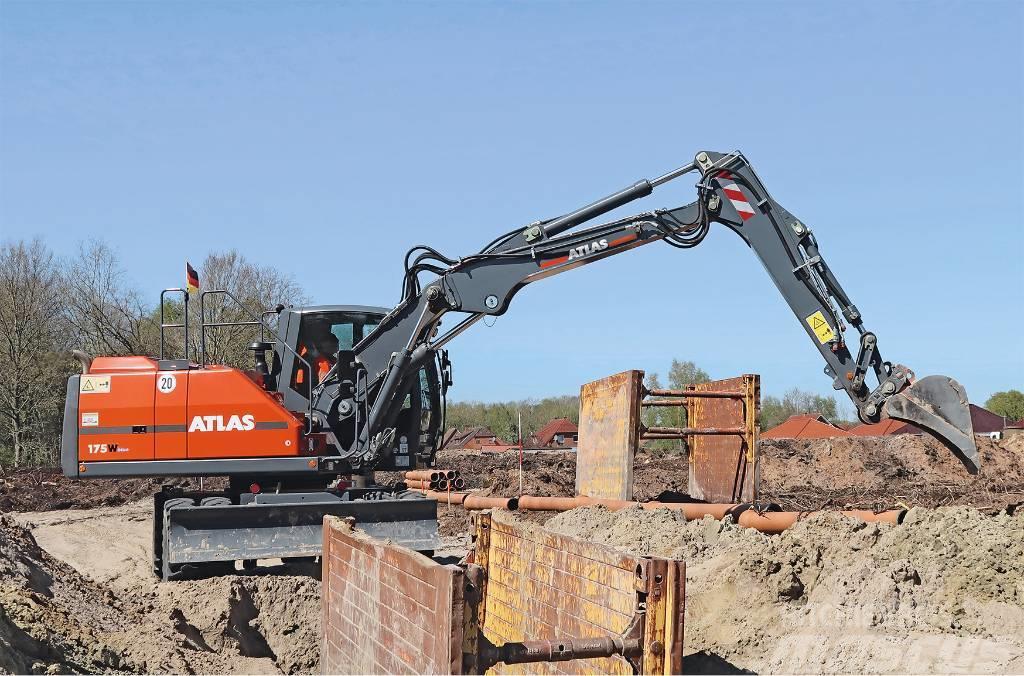 Atlas 175 W Koparka kołowa wheeled excavator Escavadoras de rodas