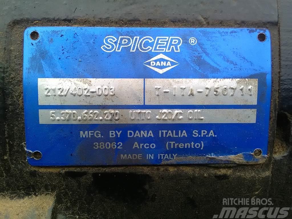 Spicer Dana 212/402-003 - Axle/Achse/As Eixos