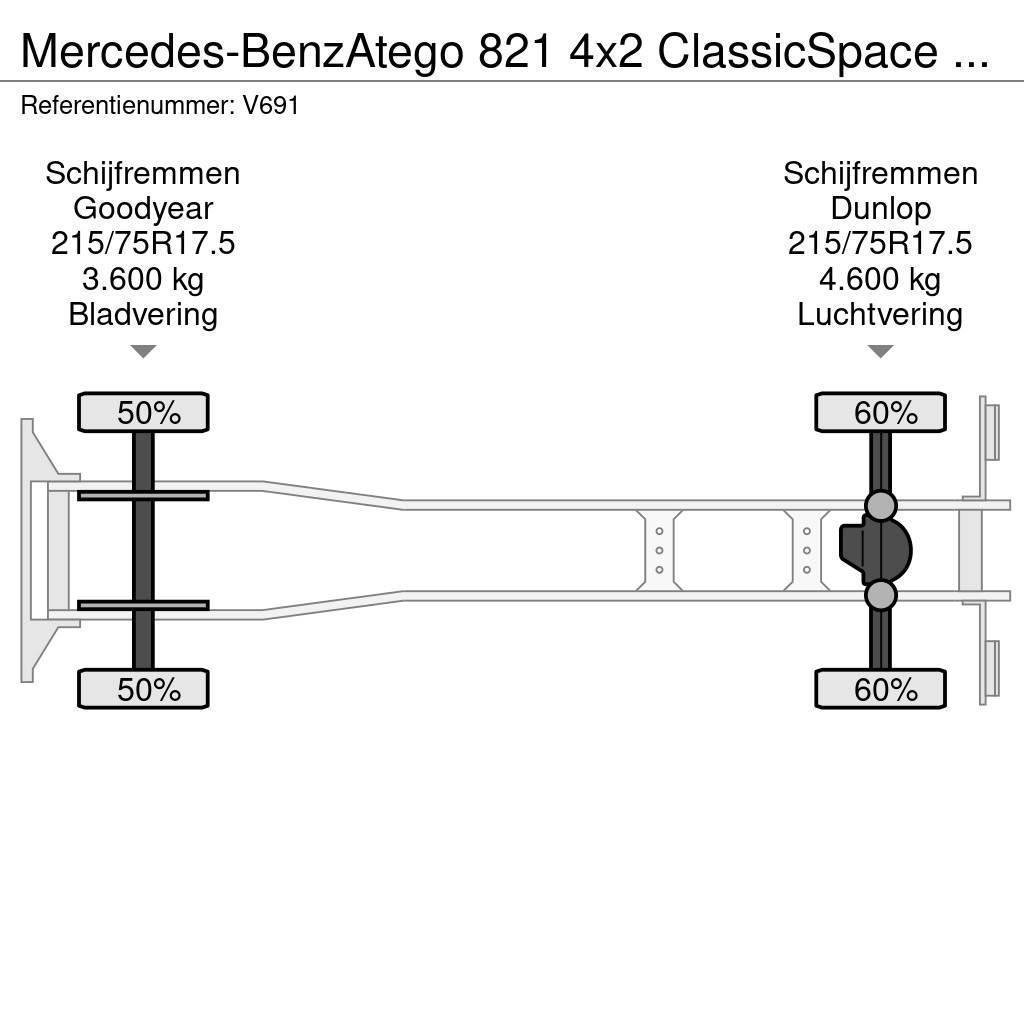 Mercedes-Benz Atego 821 4x2 ClassicSpace Euro6 - GeslotenBak 6.0 Camiões de caixa fechada