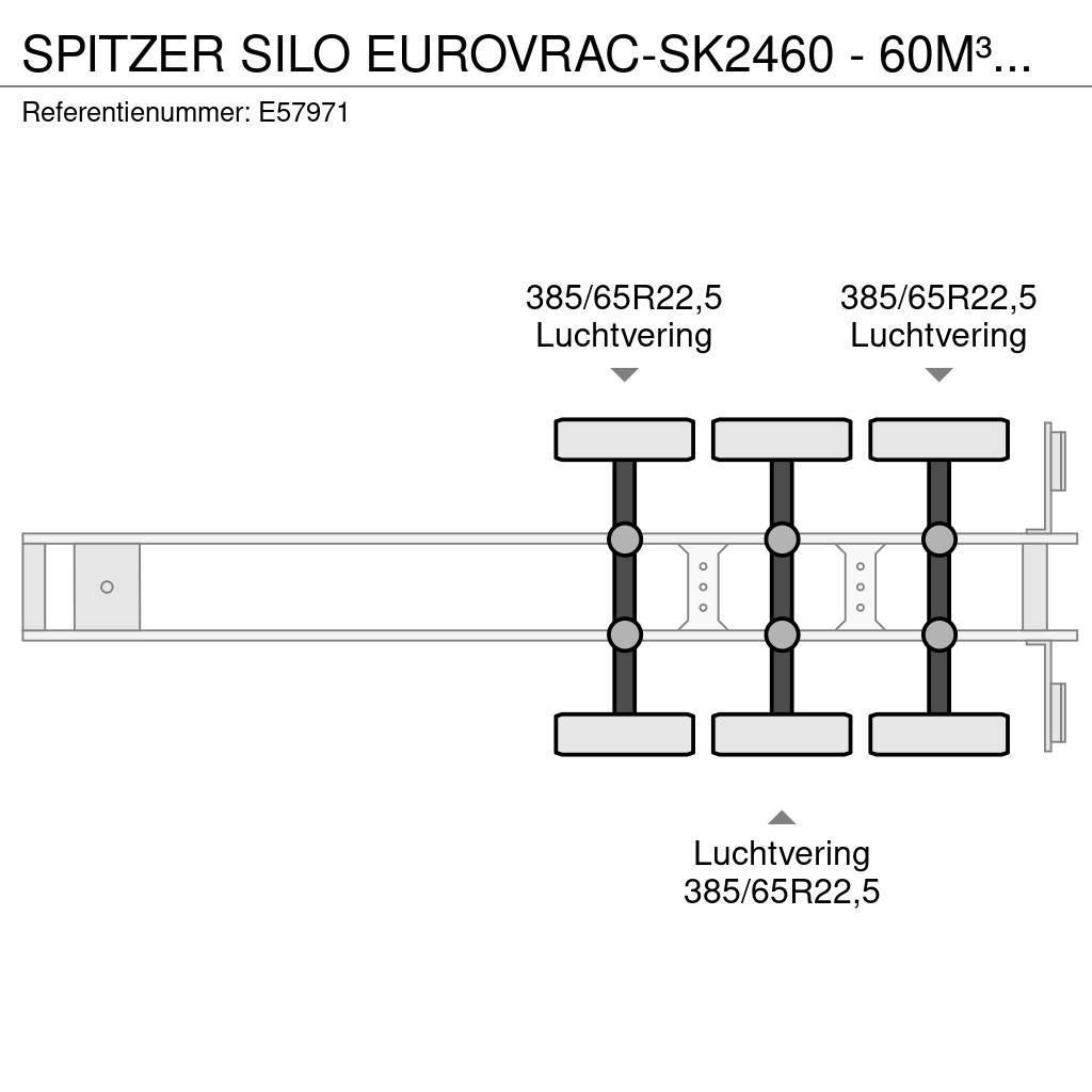 Spitzer Silo EUROVRAC-SK2460 - 60M³+5COMP Semi Reboques Cisterna