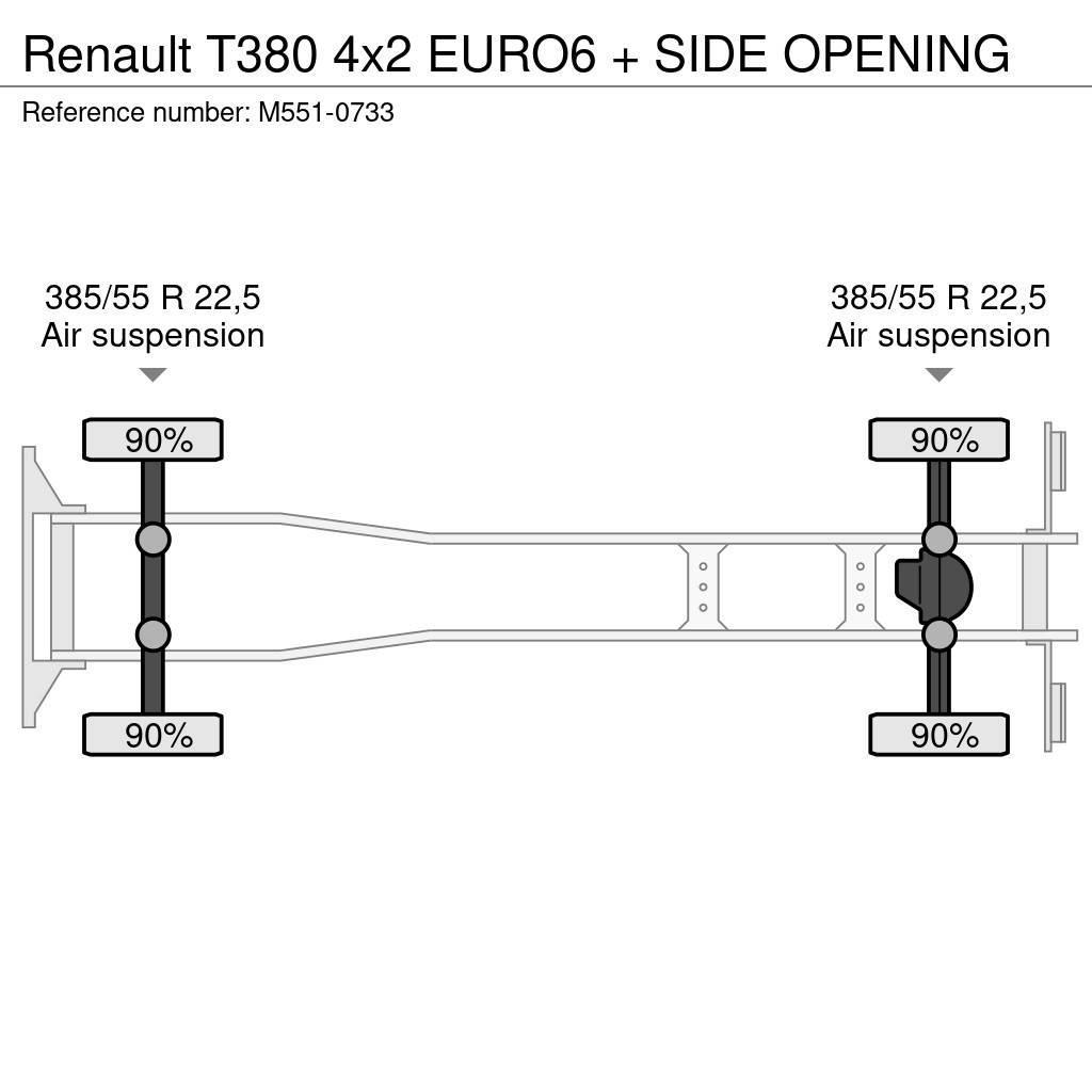 Renault T380 4x2 EURO6 + SIDE OPENING Camiões de caixa fechada