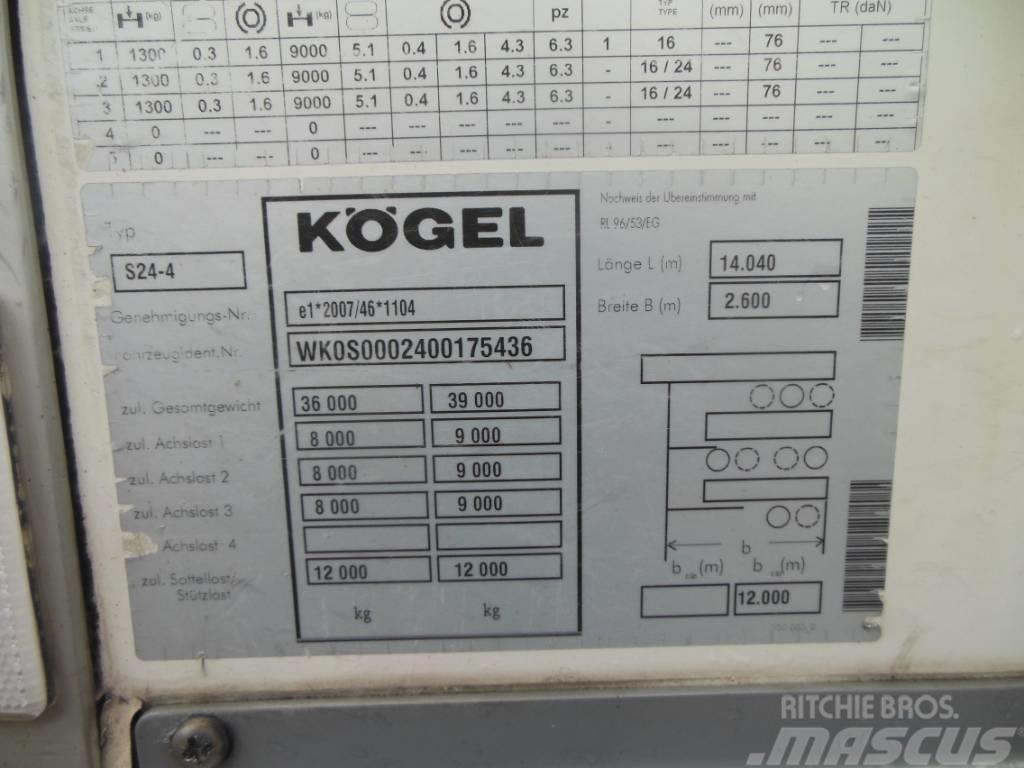 Kögel SVT 24, Dvoupatro, Carrier Vector 1550 Semi Reboques Isotérmicos