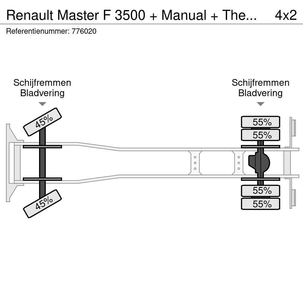 Renault Master F 3500 + Manual + Thermoking Camiões caixa temperatura controlada
