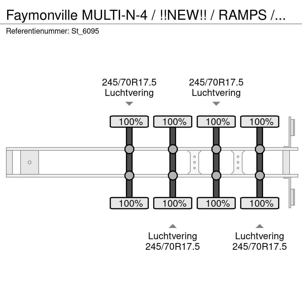 Faymonville MULTI-N-4 / !!NEW!! / RAMPS / WHEELWELLS/ EXTENDAB Semi Reboques Carga Baixa