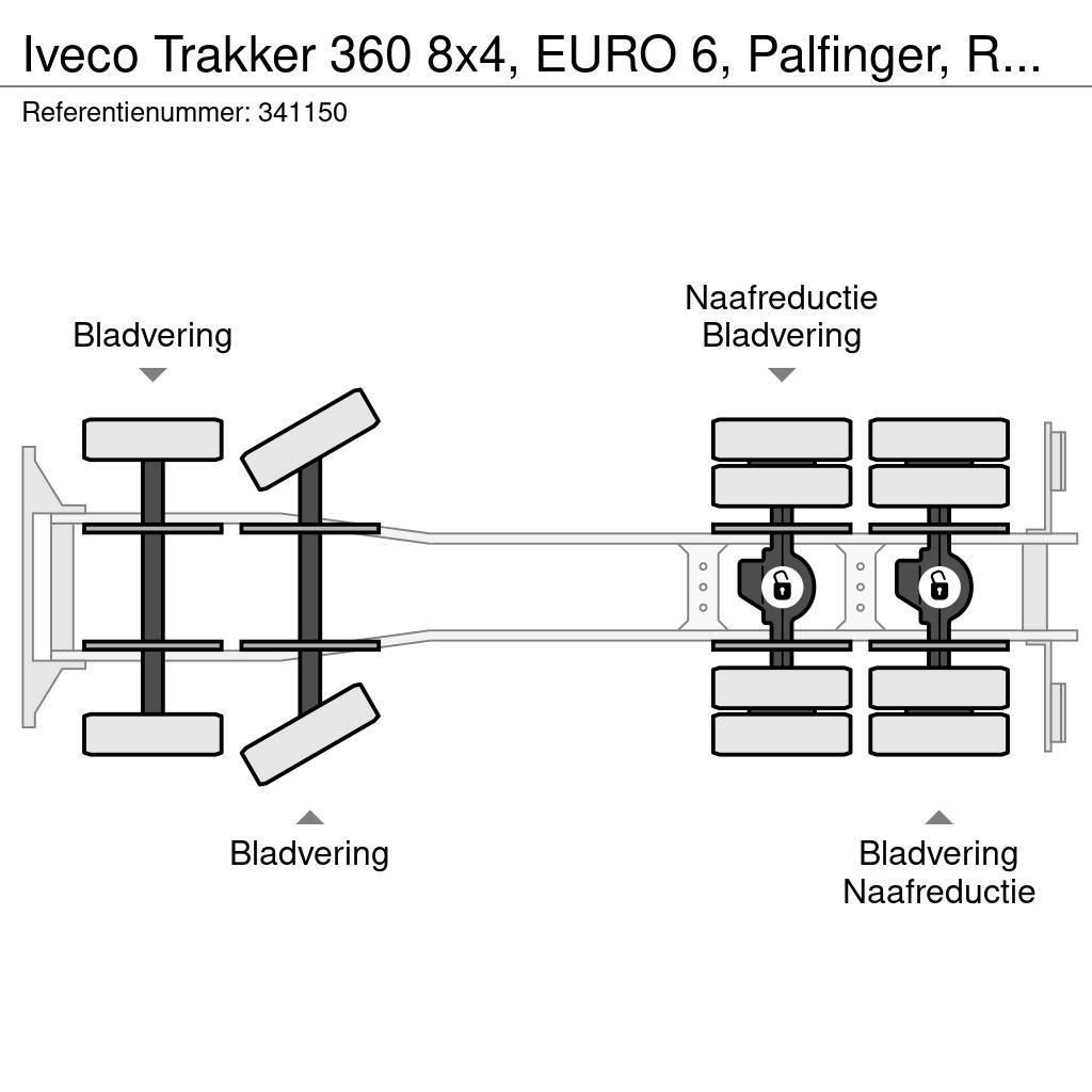 Iveco Trakker 360 8x4, EURO 6, Palfinger, Remote Camiões estrado/caixa aberta