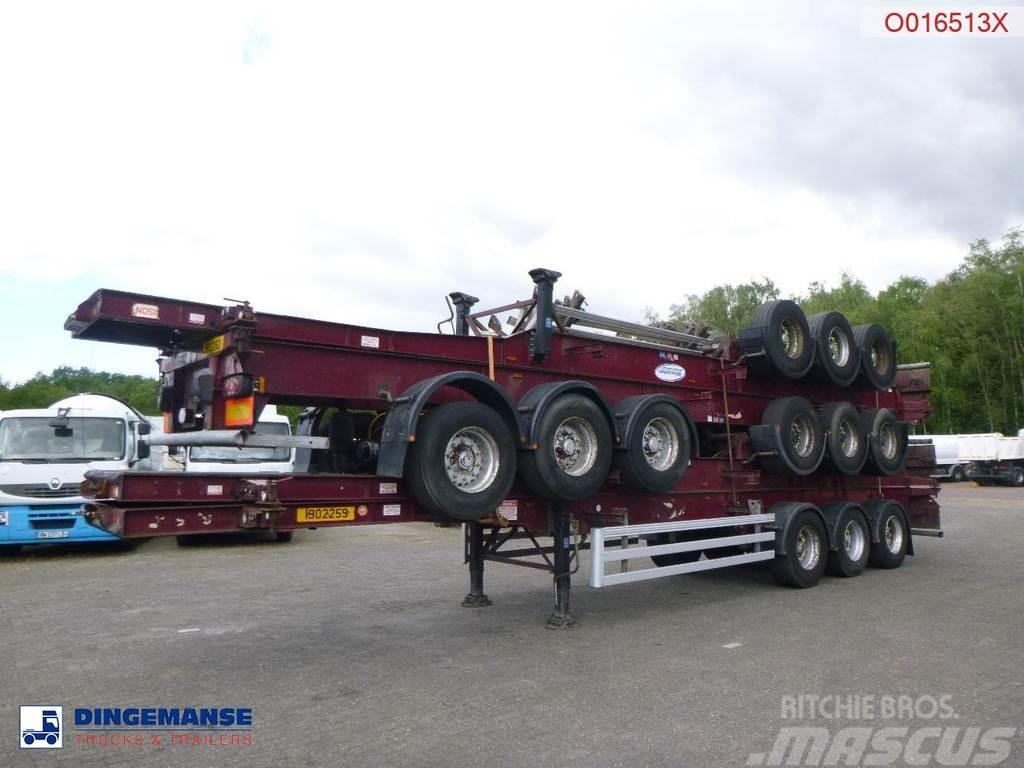 Dennison Stack - 4 x container trailer 40 ft Semi Reboques Porta Contentores