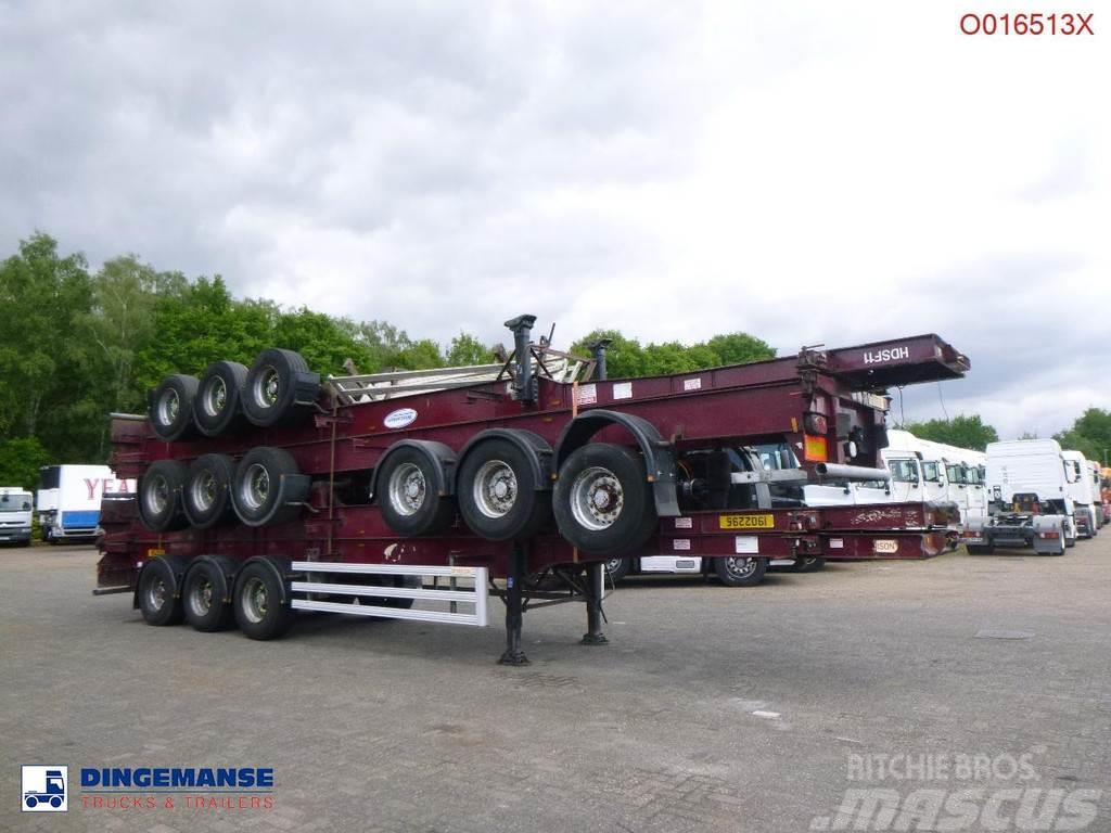 Dennison Stack - 4 x container trailer 40 ft Semi Reboques Porta Contentores