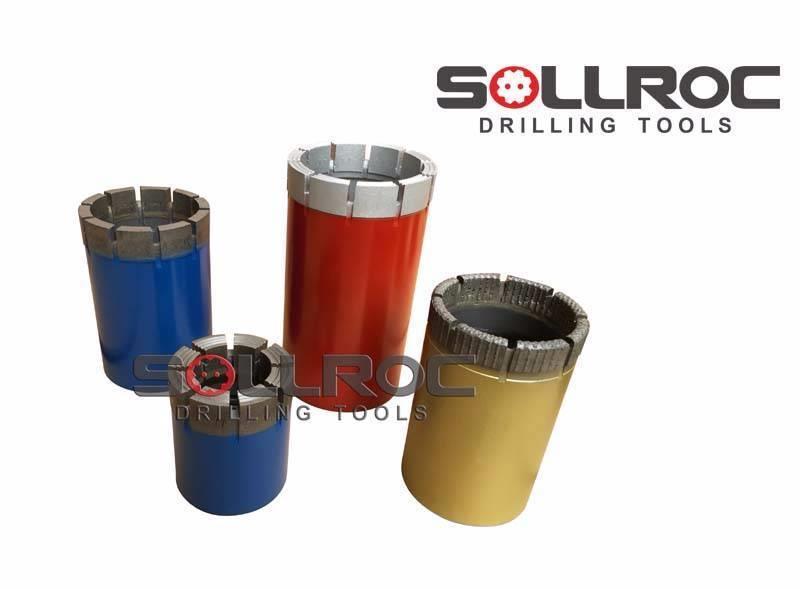 Sollroc Diamond core bits and reaming shell Acessórios e peças de equipamento de perfuração