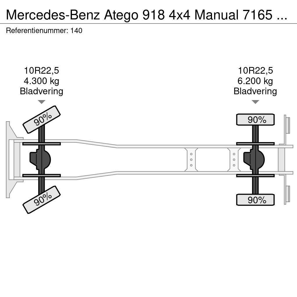 Mercedes-Benz Atego 918 4x4 Manual 7165 KM Generator Firetruck C Carros de bombeiros
