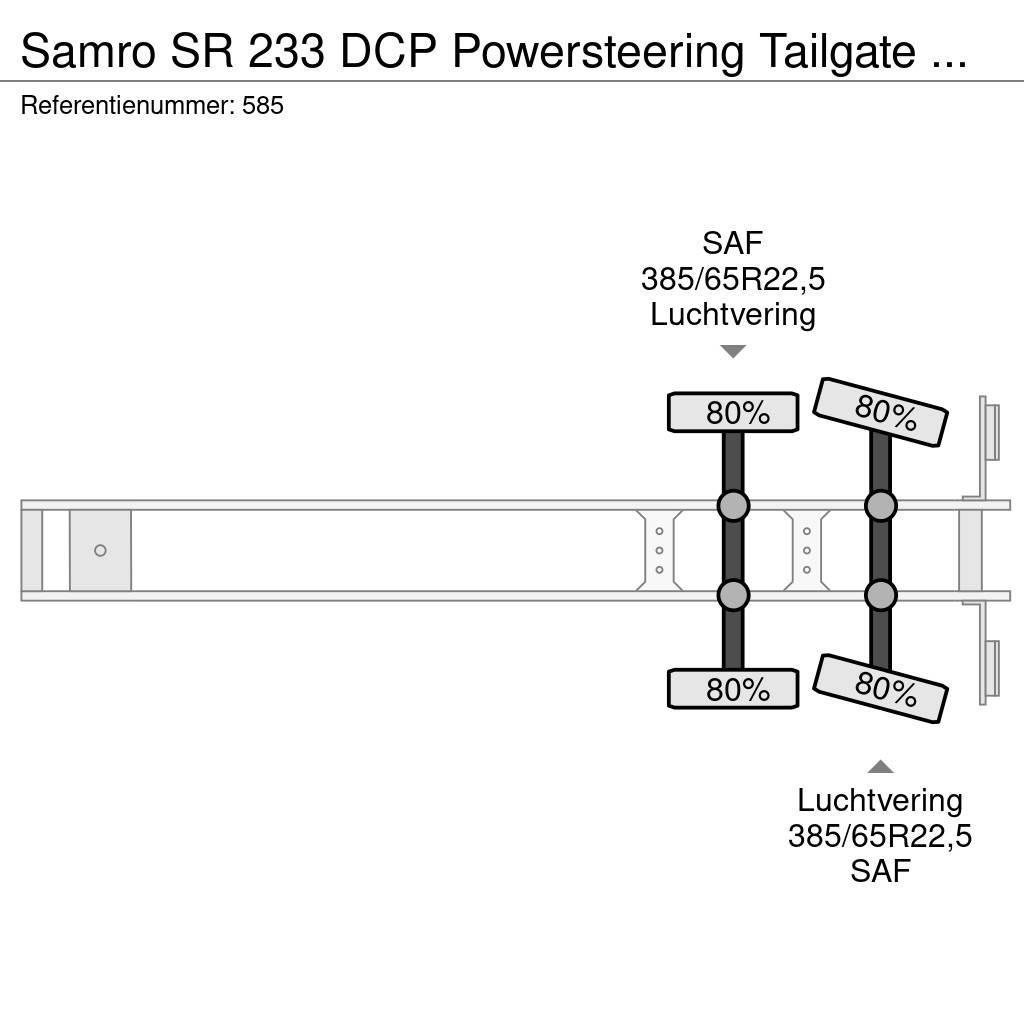 Samro SR 233 DCP Powersteering Tailgate NL Trailer! Semi-Reboques Caixa Fechada
