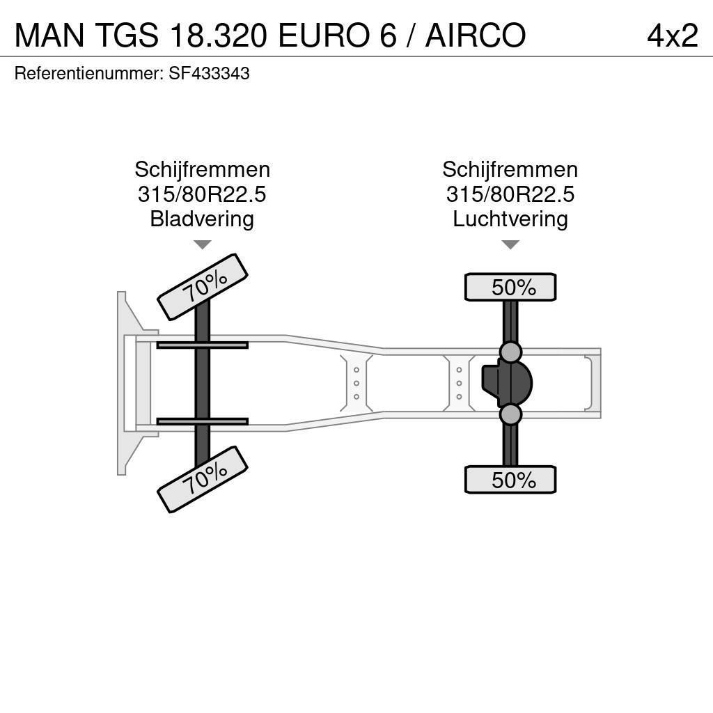 MAN TGS 18.320 EURO 6 / AIRCO Tractores (camiões)