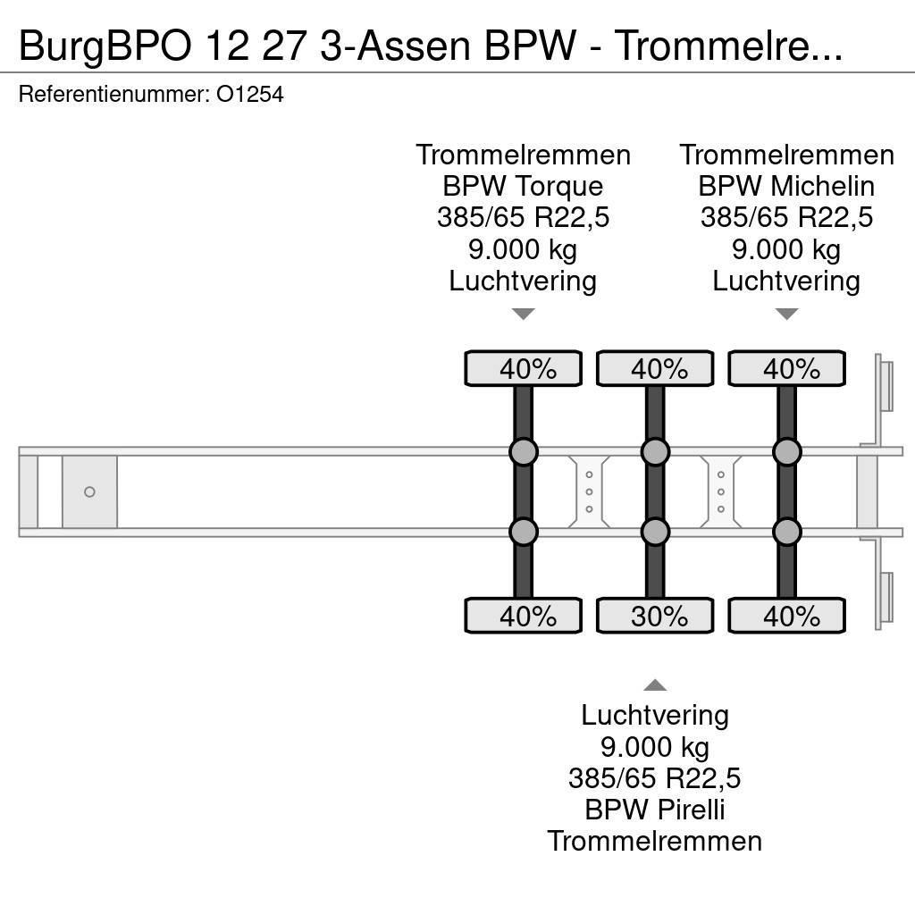 Burg BPO 12 27 3-Assen BPW - Trommelremmen - ADR 20-30F Semi Reboques Porta Contentores