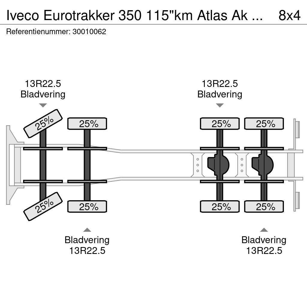 Iveco Eurotrakker 350 115"km Atlas Ak 2001v-A2 Camiões grua