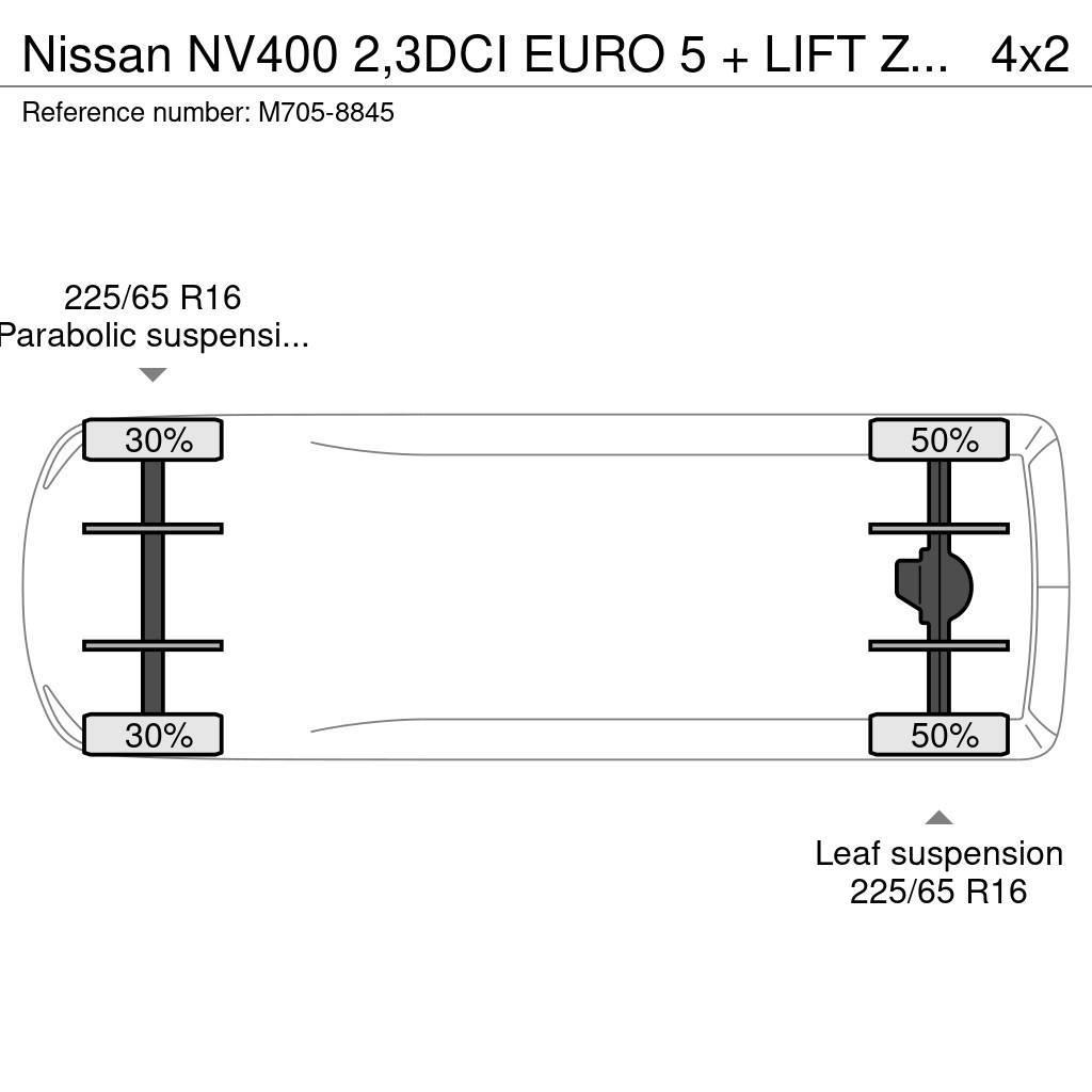 Nissan NV400 2,3DCI EURO 5 + LIFT ZEPRO 750 KG. Outros