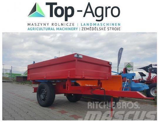 Top-Agro 3 sides tipping trailer, 1 axle, perfect price! Reboques Agrícolas basculantes