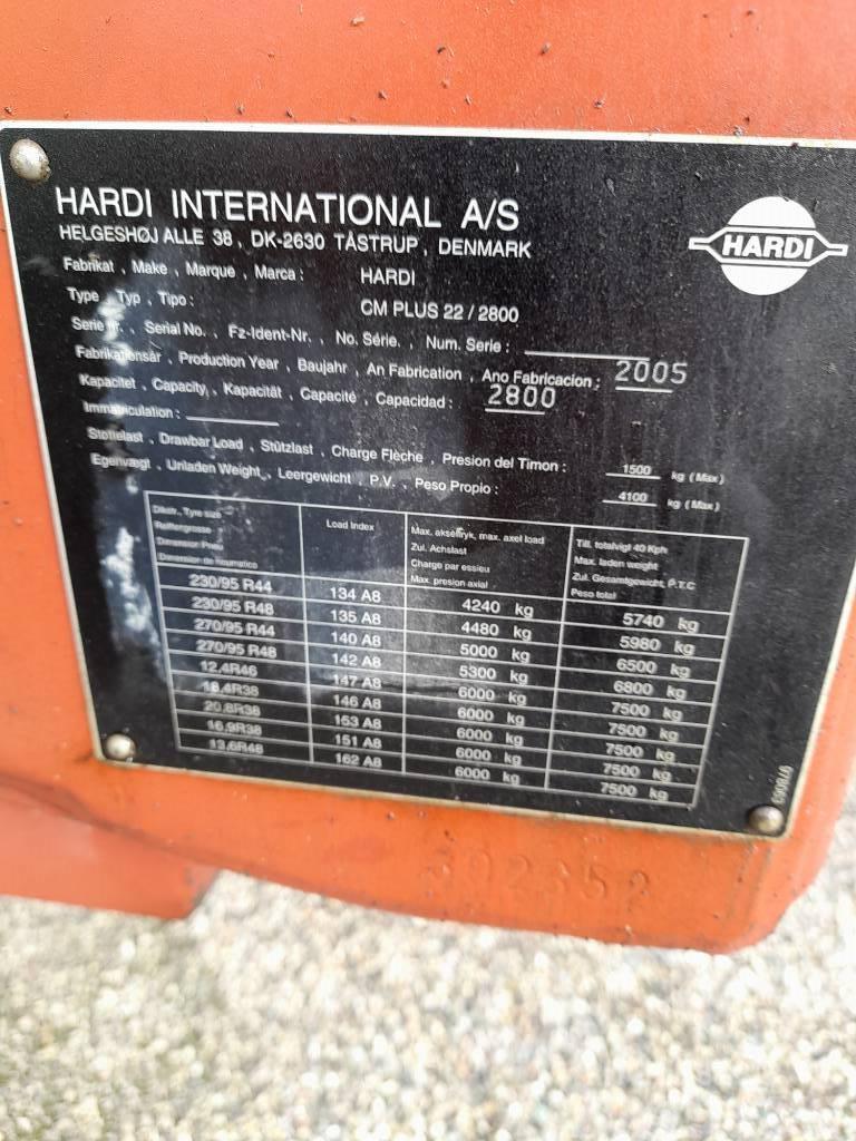 Hardi CM PLUS 22/2800 Pulverizadores rebocados