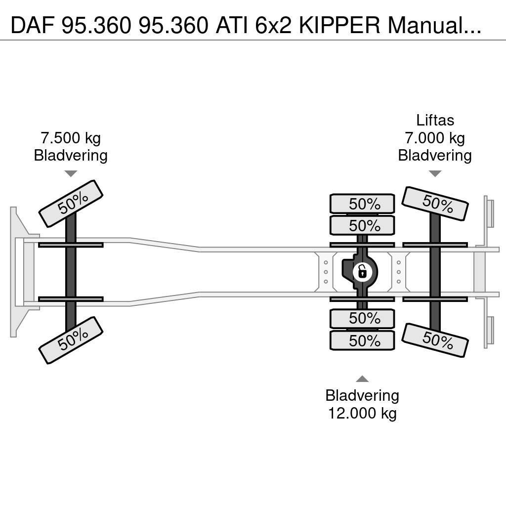 DAF 95.360 95.360 ATI 6x2 KIPPER Manualgetriebe Camiões basculantes