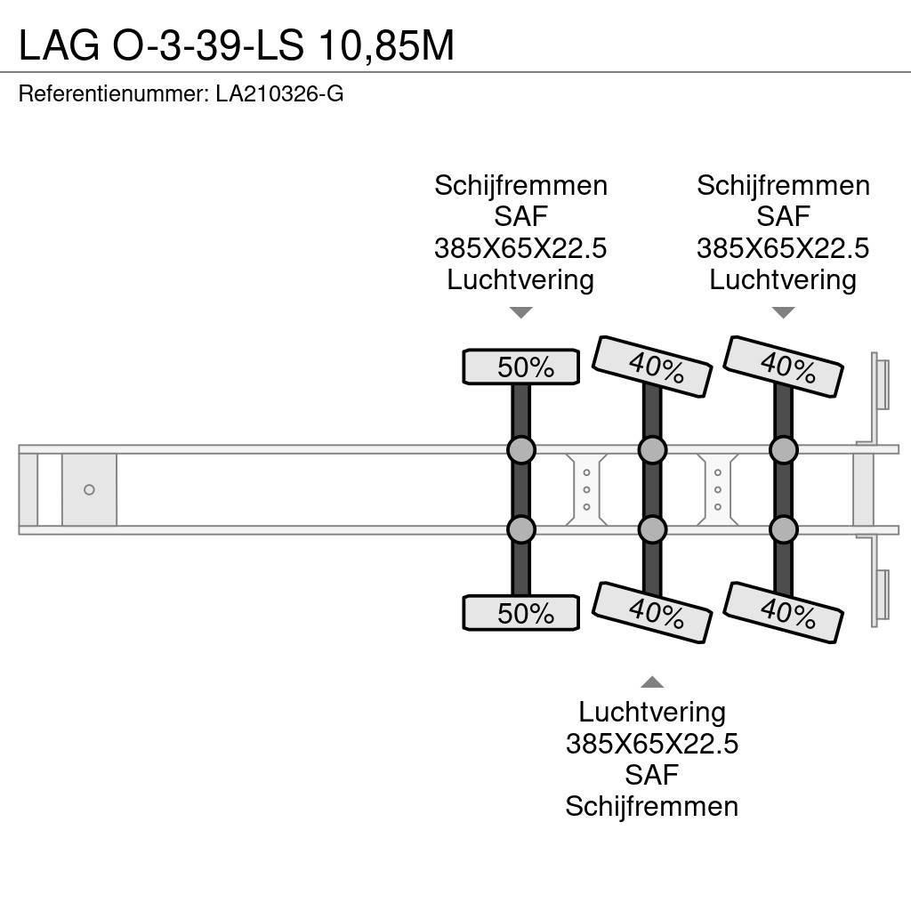 LAG O-3-39-LS 10,85M Semi Reboques estrado/caixa aberta