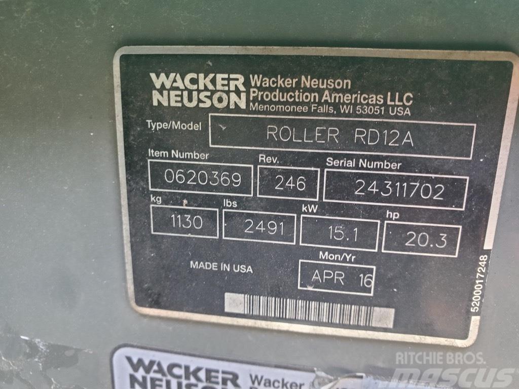 Wacker Neuson RD 12 A Cilindros Compactadores tandem