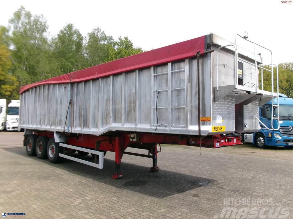 Montracon Tipper trailer alu 55 m3 + tarpaulin Semi Reboques Basculantes