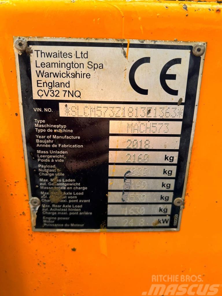 Thwaites 3 Tonne Swivel Skip Dumper MACH573 ton Dumpers de obras