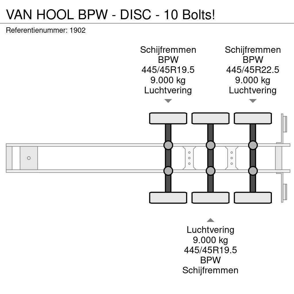 Van Hool BPW - DISC - 10 Bolts! Semi Reboques Cortinas Laterais