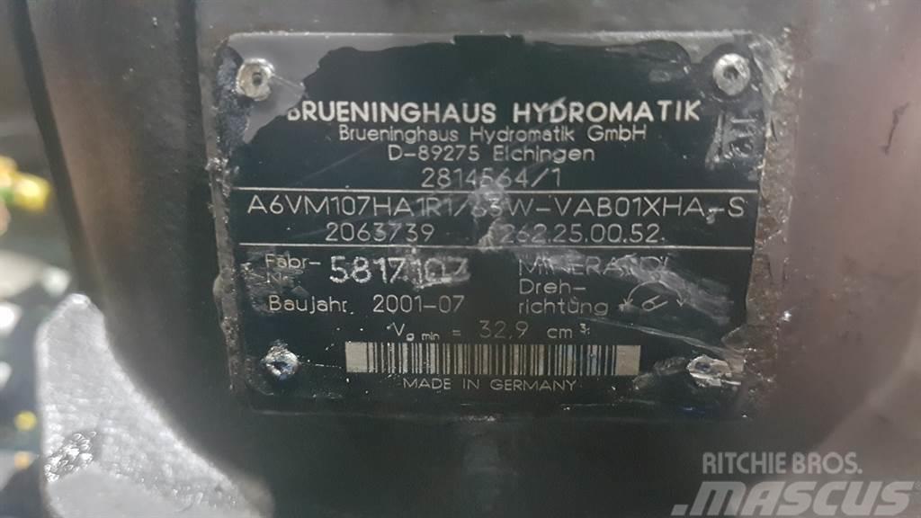 Brueninghaus Hydromatik A6VM107HA1R1/63W -Volvo L30B-Drive motor/Fahrmotor Hidráulica